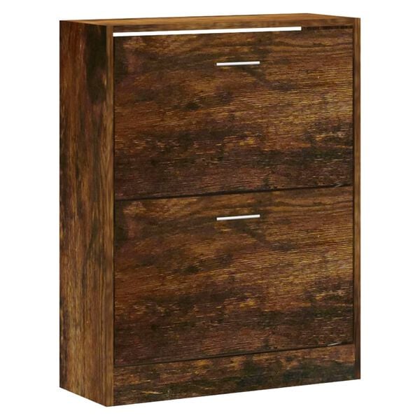 vidaXL Schuhschrank R&auml;uchereiche 63x24x81 cm Holzwerkstoff