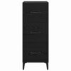 vidaXL Sideboard Schwarz Eichen-Optik 34,5 x 34 x 90 cm Holzwerkstoff