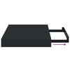 vidaXL Schwebende Wandregale 4 Stk. Schwarz 23x23,5x3,8cm MDF