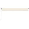 vidaXL Automatische Markise mit LED & Windsensor 600x350 cm Creme