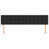 vidaXL Kopfteile Schwarz 180x5x78/88 cm Kunstleder