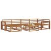 vidaXL Outdoor-Sofagarnitur 7 pcs Natur Massivholz Akazie