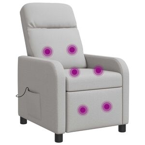 vidaXL Massage Relaxsessel Wolkengrau Stoff