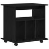 vidaXL Rollschrank 60 x 45 x 55 cm Holzwerkstoff Schwarz Eichen-Optik