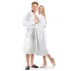 vidaXL Frottee-Bademantel Unisex 100 % Baumwolle Wei&szlig; L