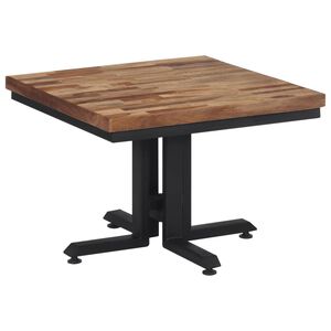 vidaXL Couchtisch 55x55x40 cm Recyceltes Massivholz Teak