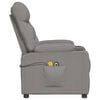 vidaXL Massagesessel mit Aufstehhilfe Taupe Stoff