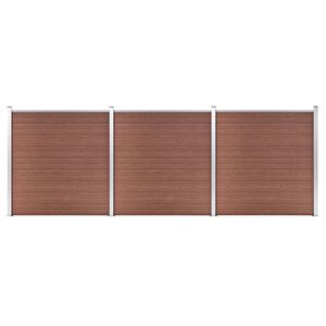 vidaXL Gartenzaun WPC 526x186 cm Braun