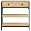 vidaXL Konsolentisch Sonoma-Eiche 72,5x25x75 cm Holzwerkstoff