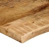 vidaXL Tischplatte 120x60x3,8 cm Baumkante Massivholz Raues Mangoholz
