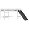 vidaXL Kinder-Loftbett mit Rutsche Uni Wei&szlig; und Anthrazit 107 x 203 cm