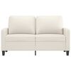 vidaXL 2-Sitzer-Sofa Creme 120 cm Kunstleder