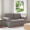 vidaXL Sofa Taupe Gesamtabmessungen: 155 x 82 x 80 cm (B x T x H) Samt