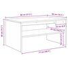 vidaXL Couchtisch Wei&szlig; 80 x 50 x 40 cm Holzwerkstoff