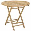 vidaXL Gartentisch Natur 80 x 70 cm Bambus