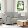 vidaXL 2-Sitzer-Sofa Hellgrau 160x78x84 cm Samt