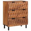 vidaXL Sideboard Akazienbraune Oberfl&auml;che 60 x 33 x 75 cm