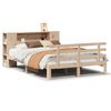 vidaXL Massivholzbett mit Regal ohne Matratze 135x190 cm Kiefer
