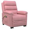 vidaXL Massagesessel mit Aufstehhilfe Rosa Samt