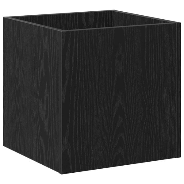 vidaXL Blumentopfschachtel Schwarz Eichen-Optik 40 x 38,5 x 40 cm
