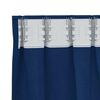 vidaXL Verdunkelungs-Vorh&auml;nge mit Ringen 2 pcs Dunkelblau 140 x 140 cm