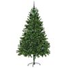 vidaXL Weihnachtsbaum mit 300 LEDs mit St&auml;nder Gr&uuml;n 210 cm PE