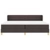 vidaXL Boxspringbett mit Matratze Dunkelbraun 200 x 200 cm Stoff