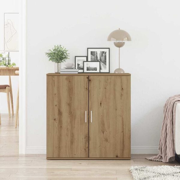 vidaXL Sideboard Artisan-Eiche 79 x 38 x 80 cm Holzwerkstoff