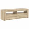 vidaXL TV-Schrank mit LED-Leuchten Sonoma-Eiche 120x35x40 cm