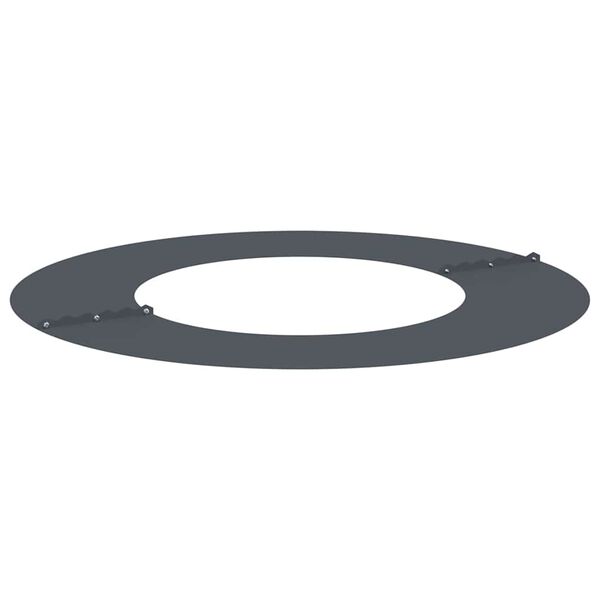 vidaXL geeignet f&uuml;r flachen Baumring Anthrazit &Oslash;40 / 70 cm Stahl