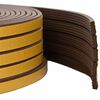 vidaXL Selbstklebende Fensterdichtung Braun 10 x 4 mm 12 m