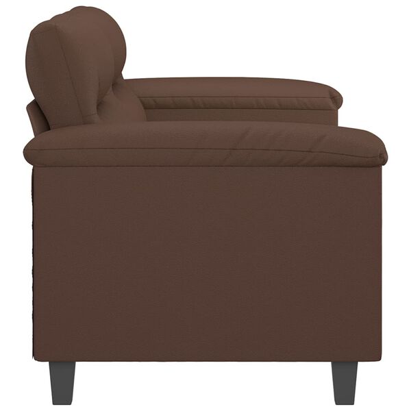vidaXL 2-Sitzer-Sofa Braun 140 cm Kunstleder