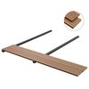 vidaXL Deckbrett 4 pcs Teak WPC