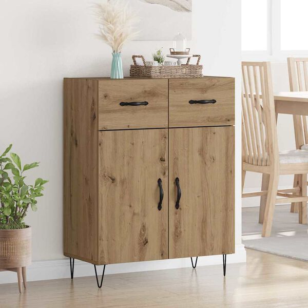 vidaXL Sideboard Artisan-Eiche 69,5 x 34 x 90 cm Holzwerkstoff