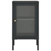 vidaXL Sideboard Anthrazit 38x35x70 cm Stahl und Glas