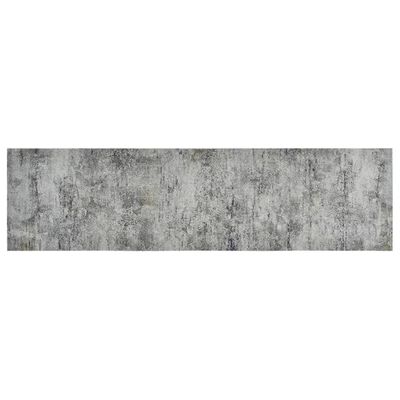 vidaXL Küchenteppich Waschbar Beton 45x150 cm Samt