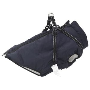 vidaXL Hundemantel Marineblau L48 Fleece und Polyester