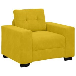 vidaXL Sessel Gelb 100x78x80 cm Samt