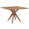 vidaXL Gartentisch Quadratisch 110x110x75 cm Massivholz Akazie