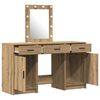 vidaXL Schminktisch mit Speicher Braun 50 x 41 x 135 cm Holzwerkstoff