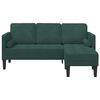 vidaXL Sofa Set mit Kissen Dunkelgr&uuml;n Polyester