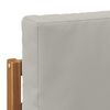 vidaXL Outdoor-Sofa Massives Akazienholz und Polyester