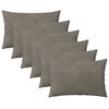 vidaXL Kissenbezug 6 pcs HEERLEN Hellgrau 40 x 60 cm Samt