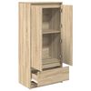 vidaXL Schrank mit Schublade Sonoma-Eiche 55,5x34x119,5 cm