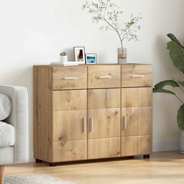 vidaXL Sideboard Artisan-Eiche 88,5 x 30,5 x 73 cm Holzwerkstoff
