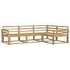 vidaXL Outdoor-Sofagarnitur 4 pcs Wei&szlig; 250 x 170,5 x 73 cm