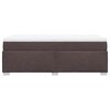 vidaXL Boxspringbett mit Matratze Dunkelbraun 90x200 cm Stoff