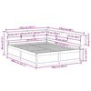vidaXL Massivholzbett mit Regal ohne Matratze 160x200 cm Kiefer