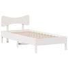 vidaXL Massivholzbett ohne Matratze Wei&szlig; 75x190 cm Kiefernholz