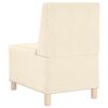 vidaXL | Modulares Armfreies Sofa | Creme 55 x 74 x 82 cm Cordstoff